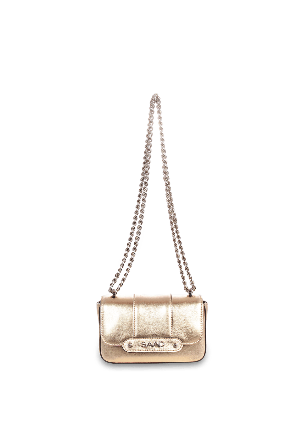 Bolsa Mini em Couro Metalizada