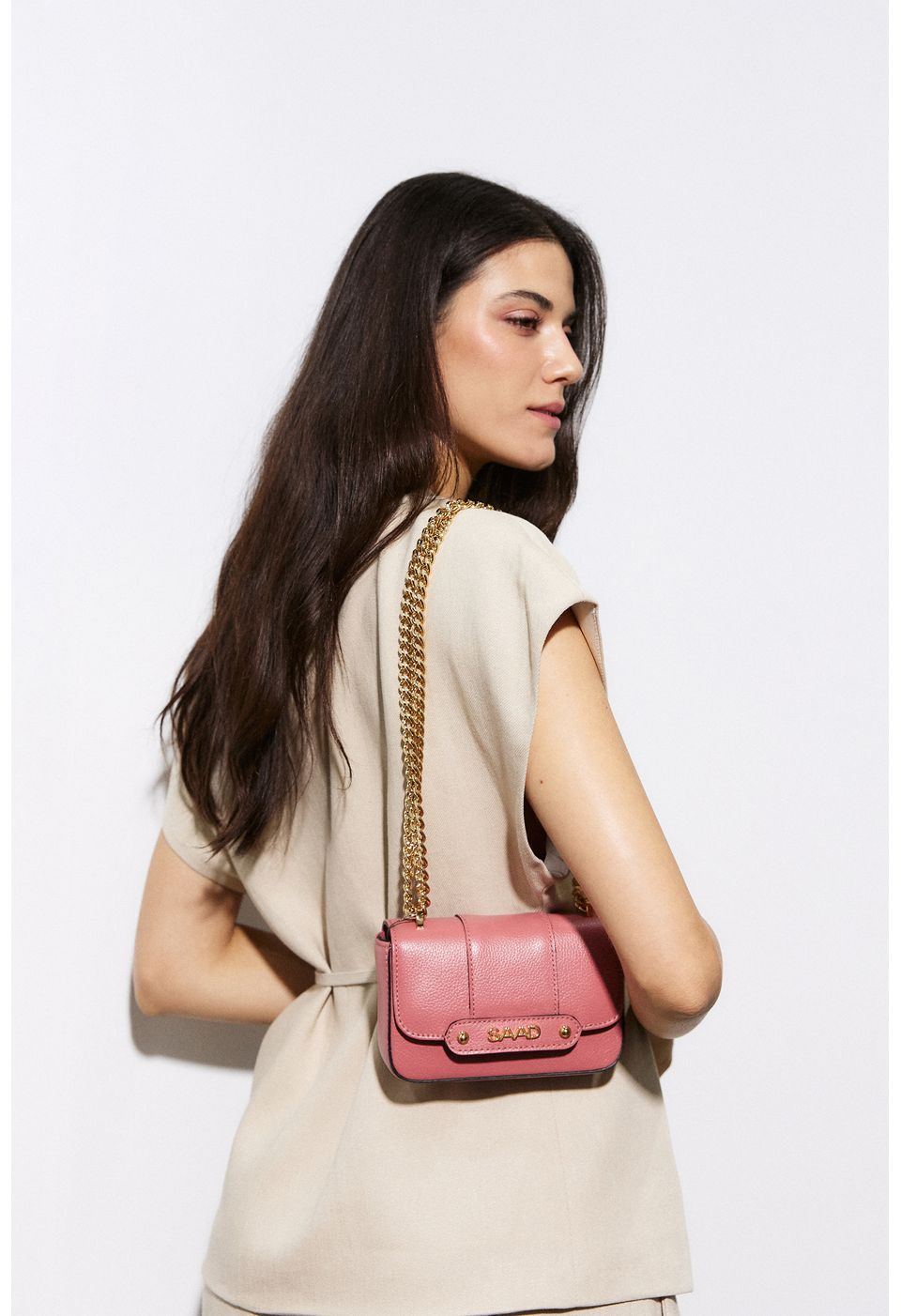 Bolsa Mini em Couro