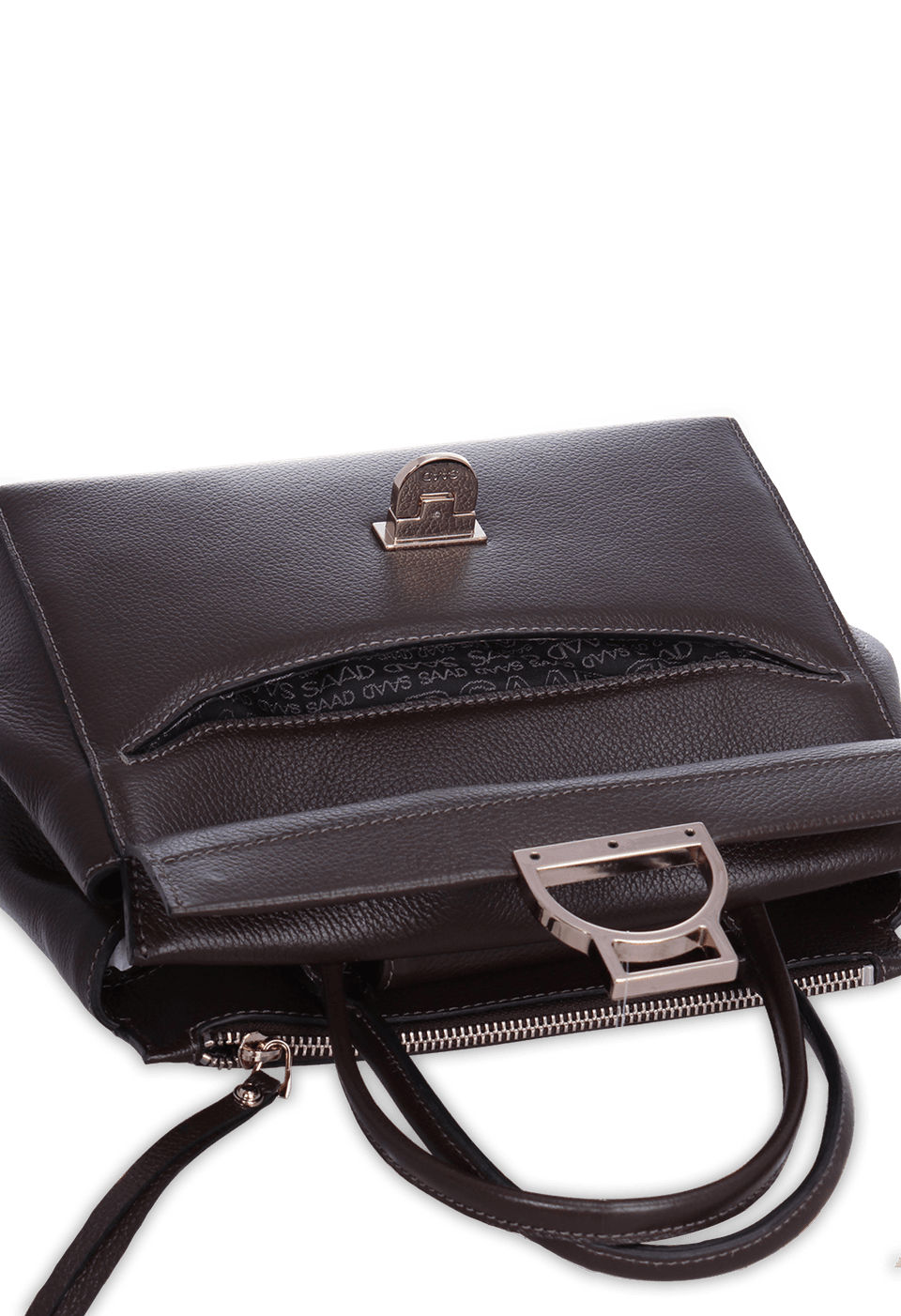 Bolsa Média em Couro