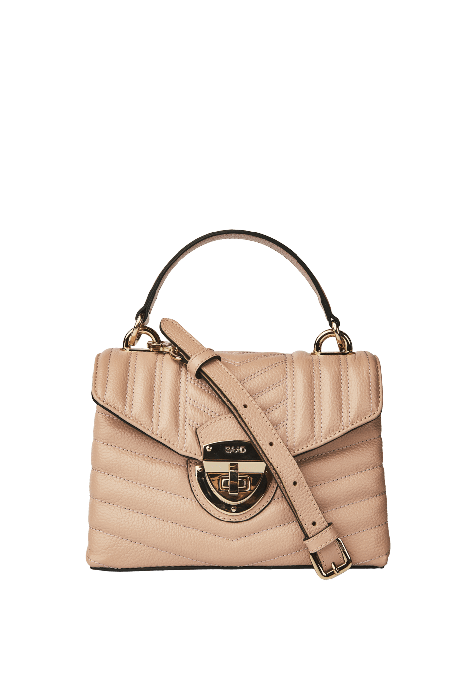 Bolsa Bordada Mini em Couro