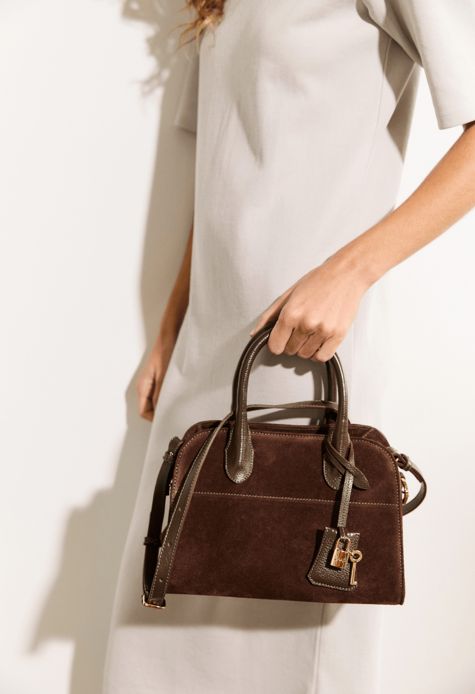 Bolsa Pequena em Camurça