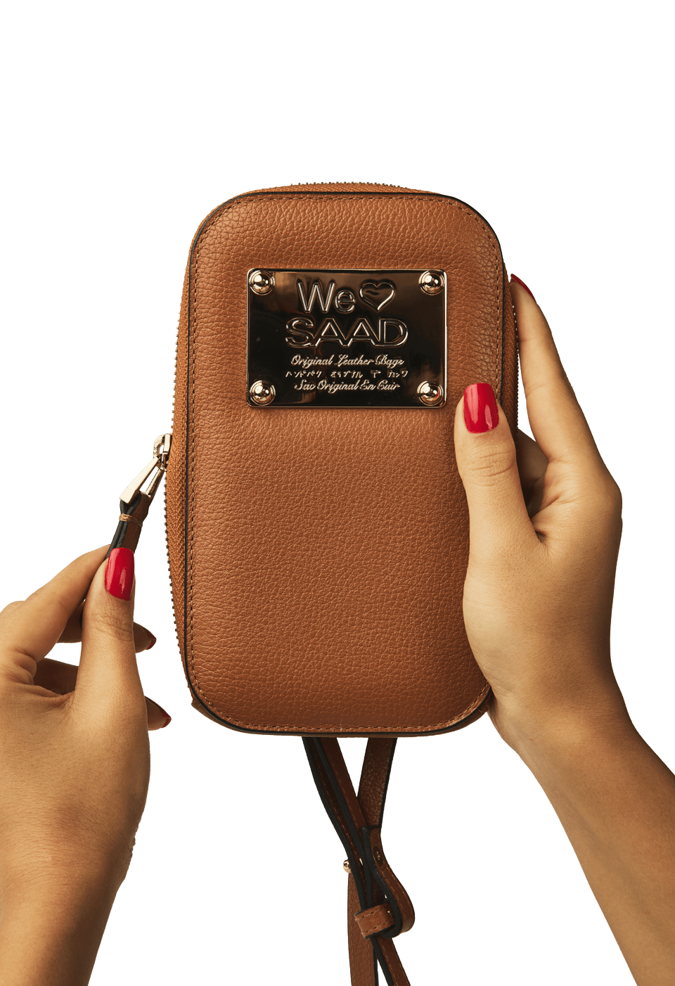Mini Bolsa para Celular em Couro
