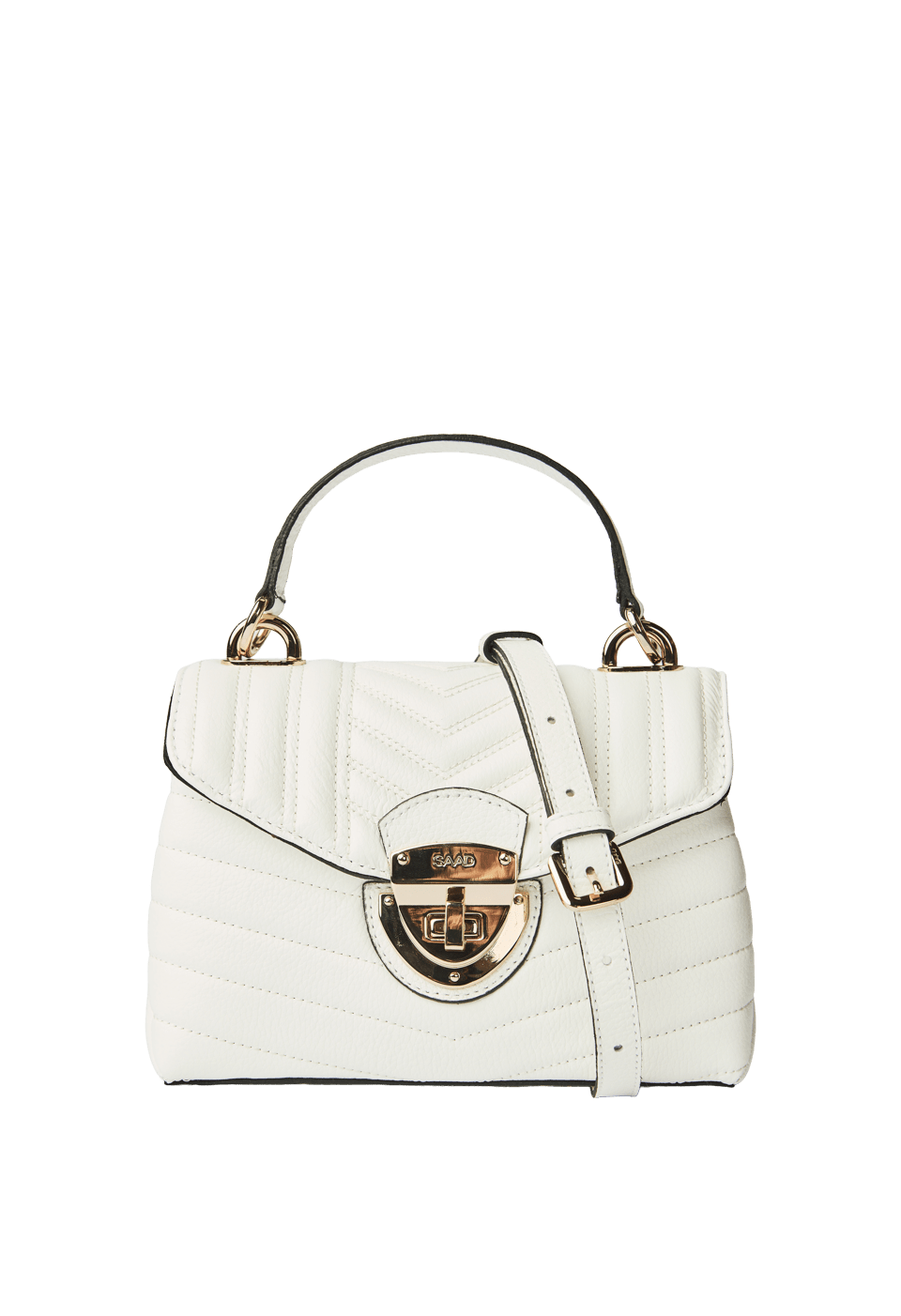 Bolsa Bordada Mini em Couro