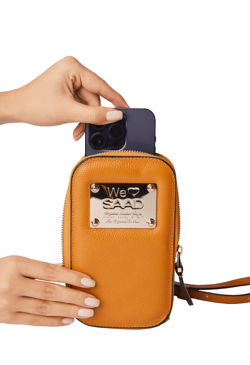 Mini Bolsa para Celular em Couro